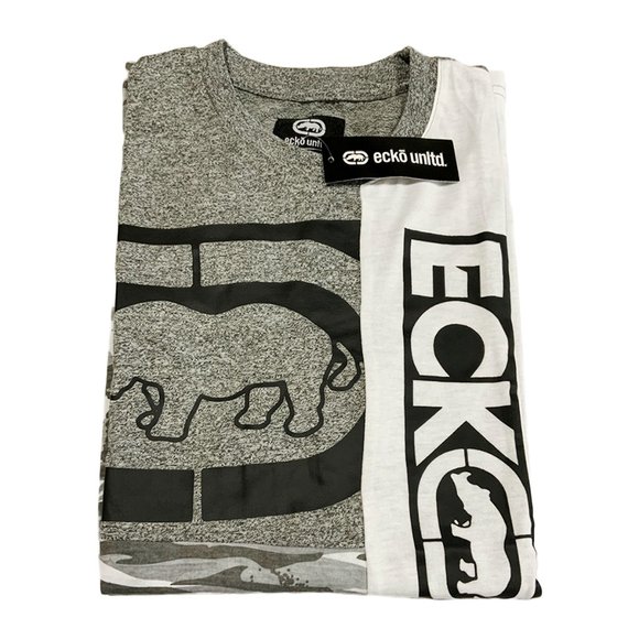 NWT ECKO UNLTD. MSRP $44.99 MENS GRAY CAMO CREW NECK SHORT SLEEVE T-SHIRT SIZE S - Picture 5 of 5